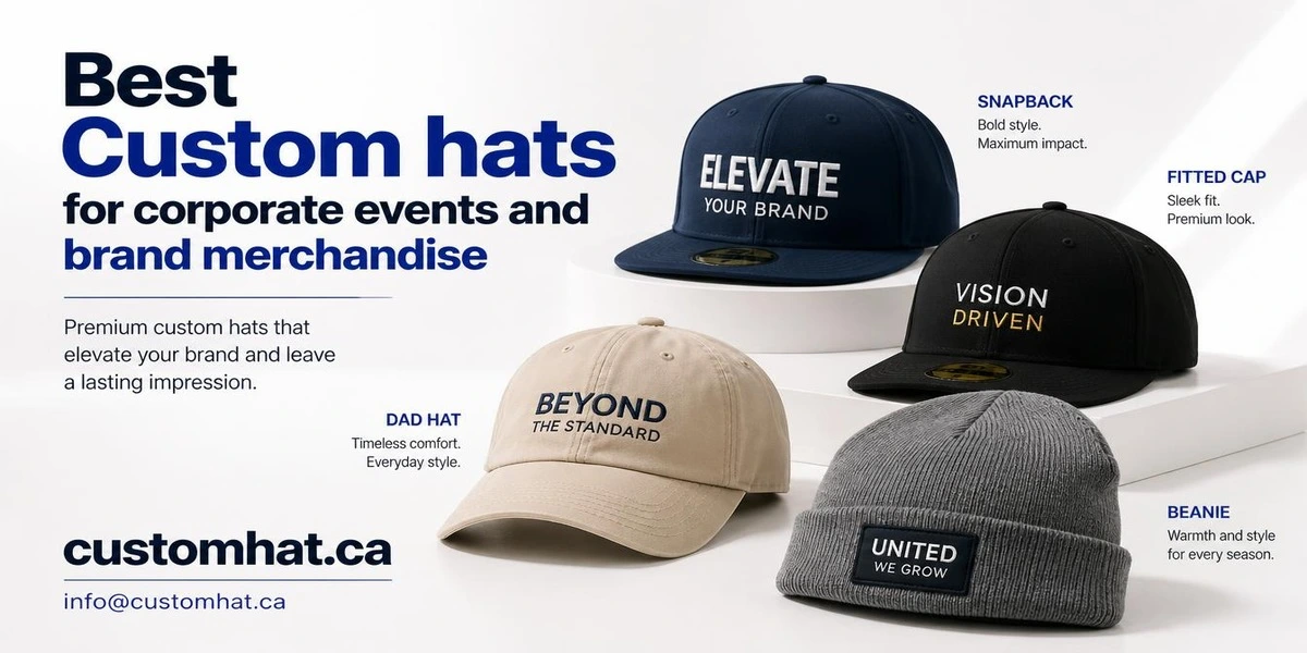 Best Custom hats for corporate events and brand merchandise