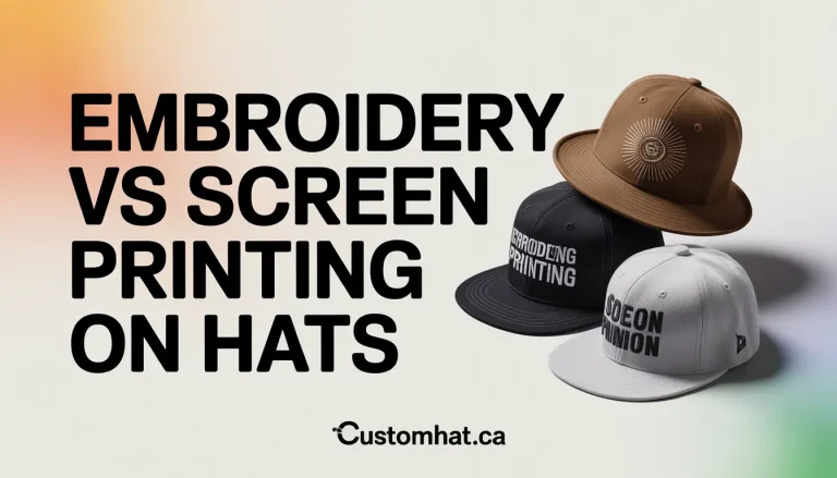 Embroidery Vs Screen Printing On Hats