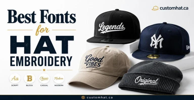 best fonts hat embroidery